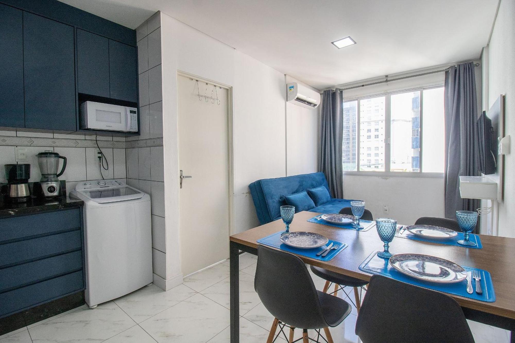 شقة Pos83B - Garagem, Climatizado, Tv Smart, Wi-Fi Balneário Camboriú المظهر الخارجي الصورة